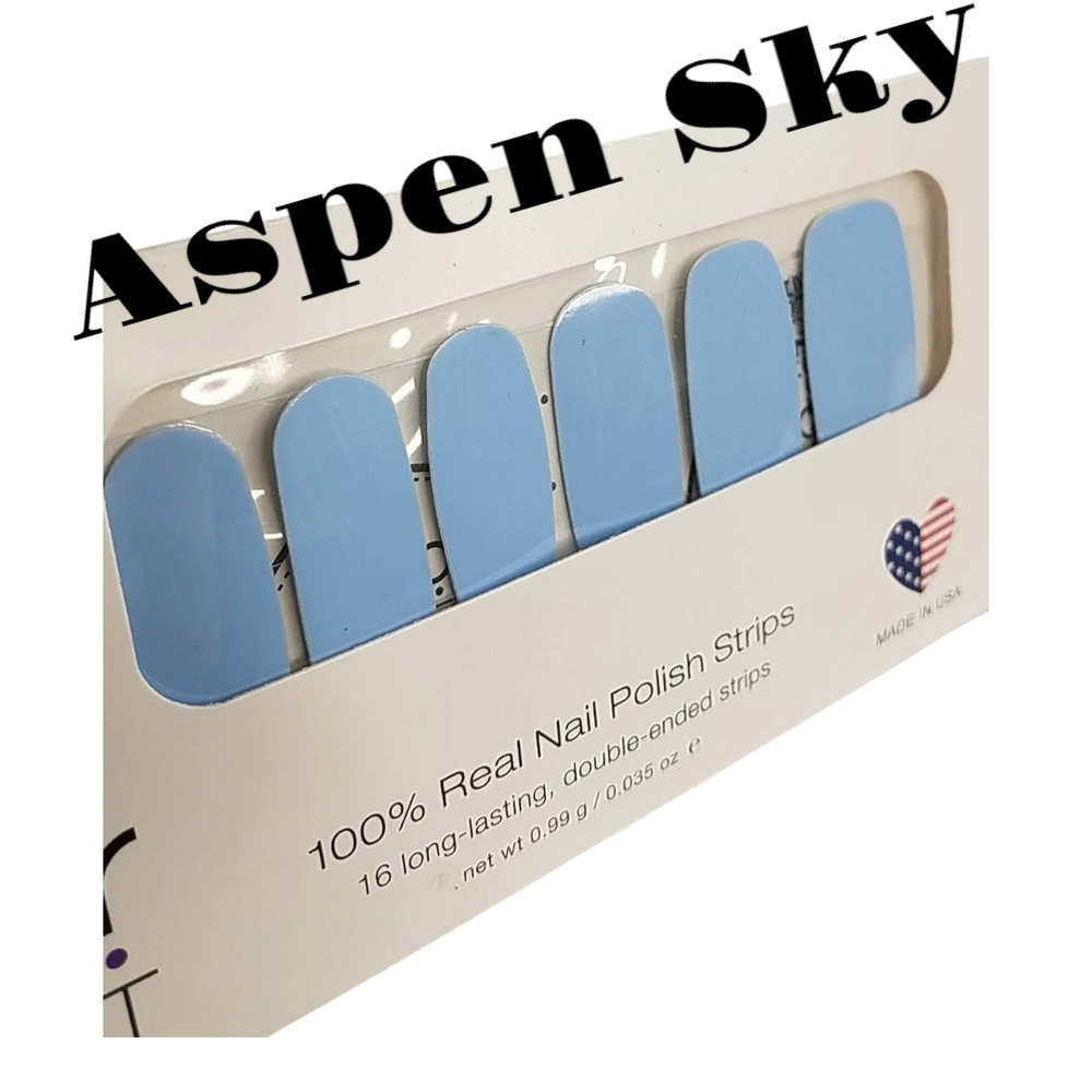 NWT COLOR STREET Aspen Sky Nail Polish Strips